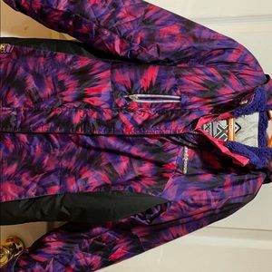 Pink and Purple Girls Winter Coat Water Proof
